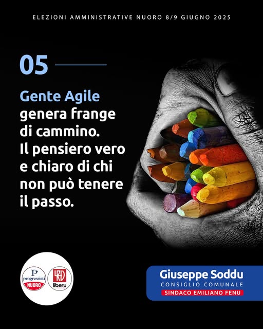 Gente Agile genera frange di cammino. Il pensiero vero e chiaro di chi non può  tenere il passo